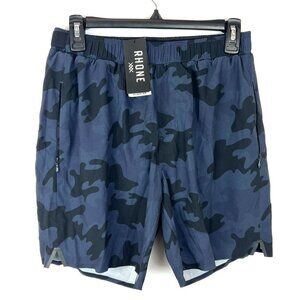 Rhone Men’s 4 Way Stretch Blue 7 Inch Swim Shorts Size S